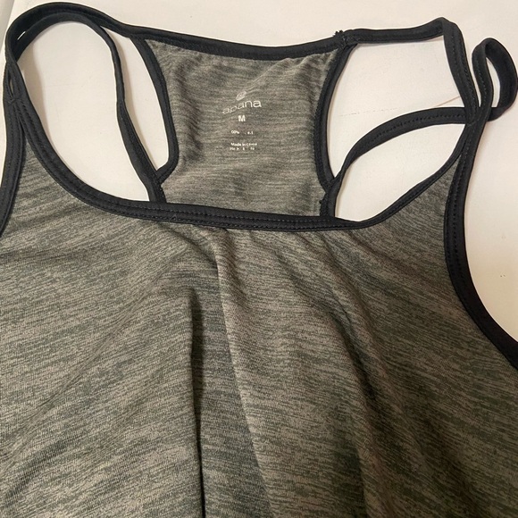 Apana Grey and Black workout tank women’s size medium - Picture 2 of 6